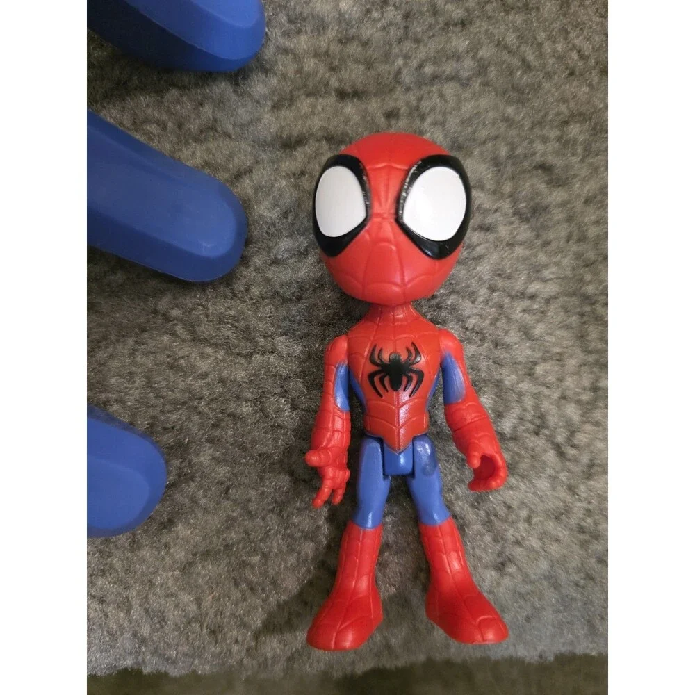 Disney Marvel 2021 Spider-Man Red and Blue Toy Car & Figure